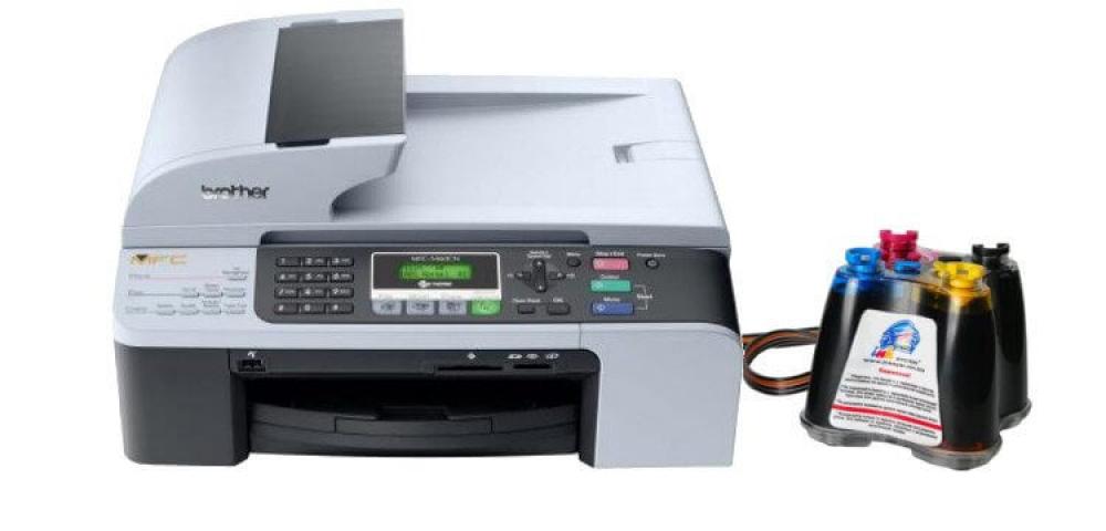 изображение БФП Brother MFC 5460c з СБПЧ та чорнилом - зображення 1