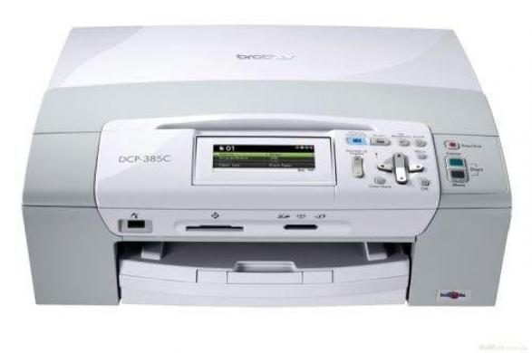 изображение МФУ Brother DCP 385C с ПЗК и чернилами