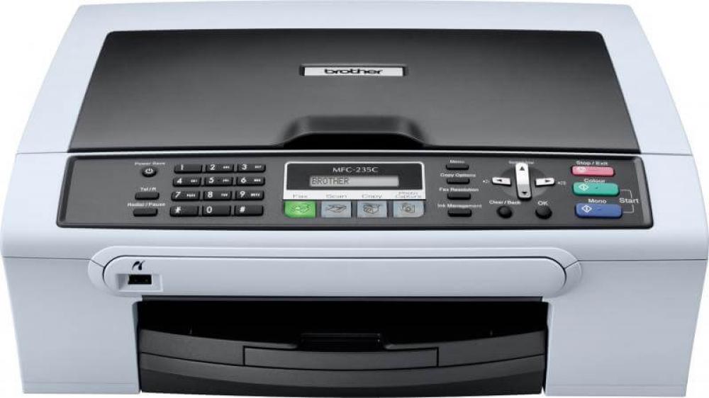 изображение МФУ Brother MFC 235C с ПЗК и чернилами