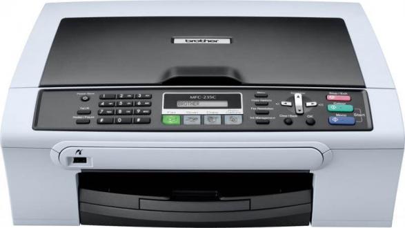 изображение МФУ Brother MFC 235C с ПЗК и чернилами