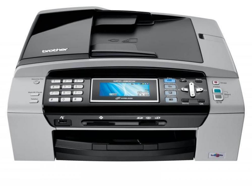 изображение МФУ Brother MFC 490CW с ПЗК и чернилами