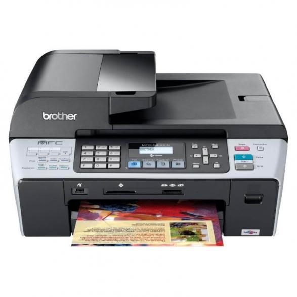 изображение МФУ Brother MFC 5490CN с ПЗК и чернилами