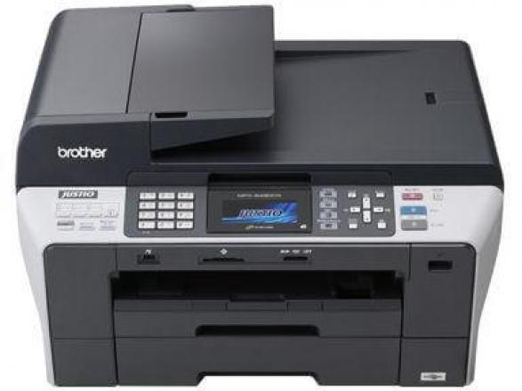 изображение МФУ Brother MFC 6490CN с ПЗК и чернилами