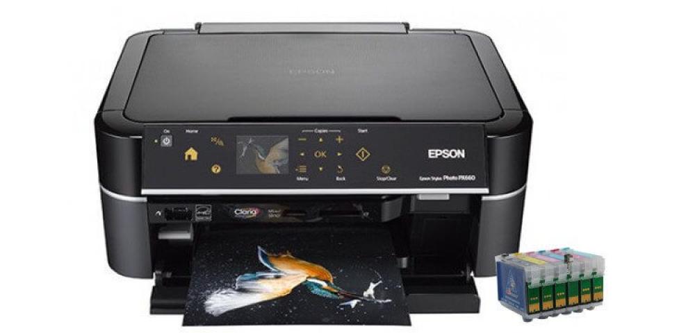 изображение БФП Epson Stylus Photo PX660 Premium з ПЗК та чорнилом - зображення 1