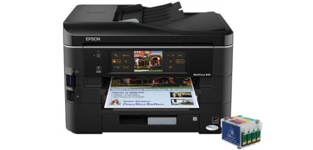 изображение БФП Epson WorkForce 840 з ПЗК та чорнилом - зображення 1