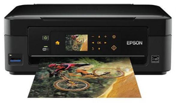 изображение МФУ Epson Stylus Photo SX445W с ПЗК и чернилами