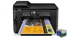 МФУ Epson WorkForce WF-7525 с ПЗК и чернилами