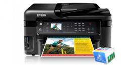 МФУ Epson Workforce WF-3520DWF с ПЗК и чернилами (США)