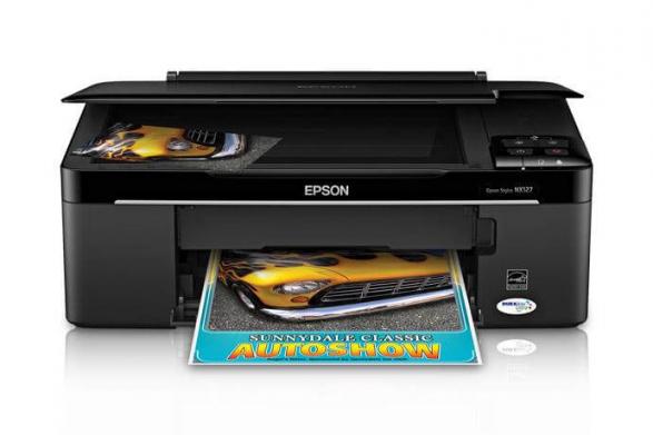 изображение МФУ Epson Stylus NX127 с ПЗК и чернилами