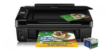 МФУ Epson Stylus NX420 с ПЗК и чернилами