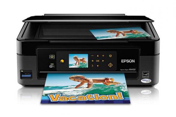 изображение БФП Epson Stylus NX430 з ПЗК та чорнилом