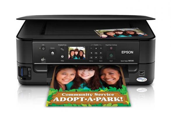 изображение БФП Epson Stylus NX530 з ПЗК та чорнилом