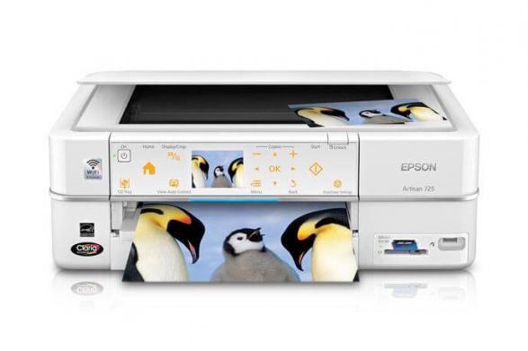 изображение МФУ Epson Artisan 725 Arctic Edition с ПЗК и чернилами