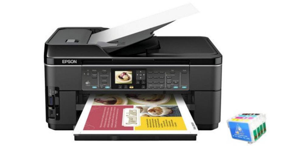 изображение МФУ Epson WorkForce WF-7510 с ПЗК и чернилами - изображение 1
