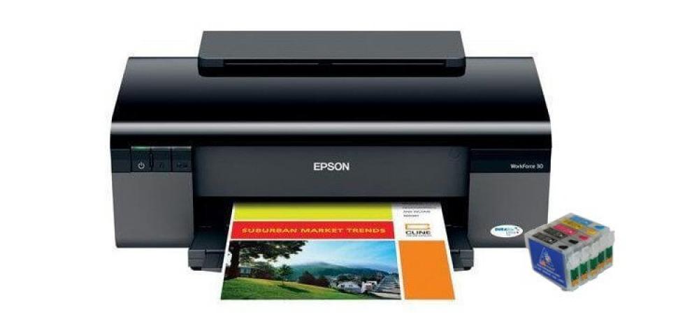 изображение Кольоровий принтер Epson Workforce 30 з ПЗК та чорнилом - зображення 1