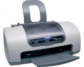 Цветной принтер Epson Stylus C42 с ПЗК и чернилами