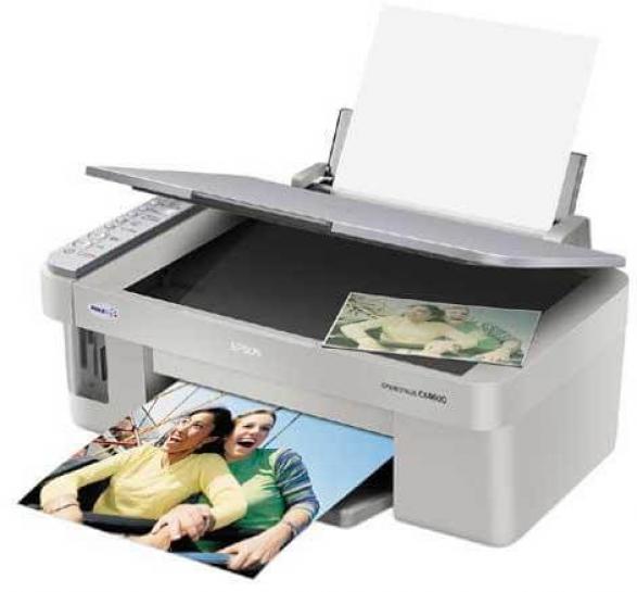 изображение МФУ Epson Stylus CX4600 с ПЗК и чернилами