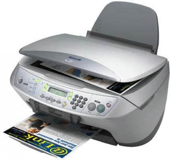 изображение МФУ Epson Stylus CX6600 с ПЗК и чернилами