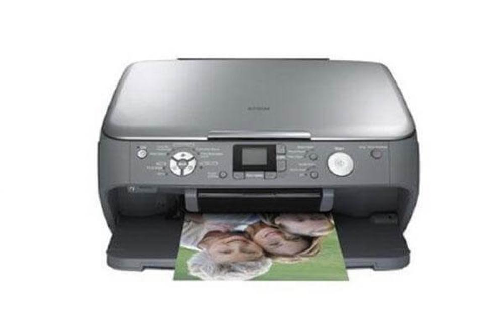 изображение МФУ Epson Stylus Photo RX580 с ПЗК и чернилами