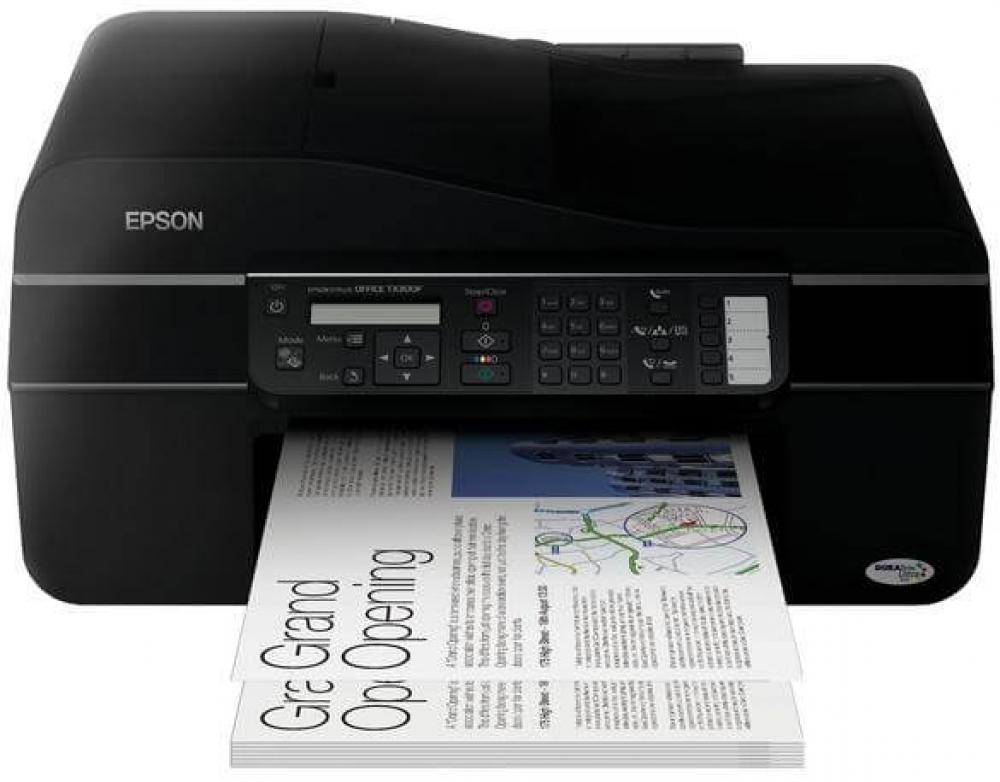 изображение МФУ Epson Stylus Office TX300F с ПЗК и чернилами