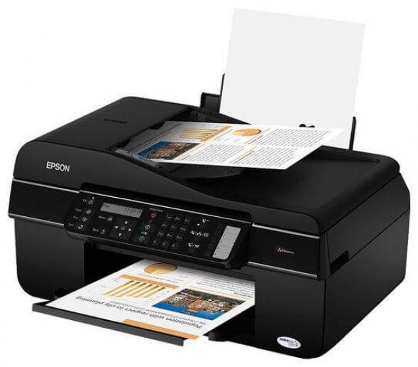 изображение БФП Epson Stylus Office TX510FN з ПЗК та чорнилом