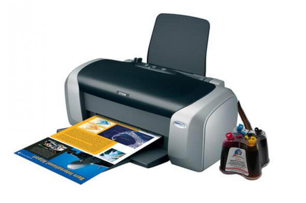 фото Принтер Epson Stylus C87 с СНПЧ и чернилами - изображение 1