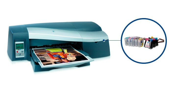 Плоттер HP DesignJet 30 с СНПЧ и чернилами Плоттер HP DesignJet 30 с СНПЧ и чернилами