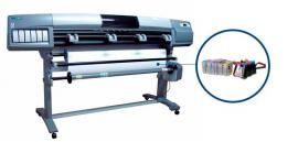 Плоттер HP DesignJet 5000 с СНПЧ и чернилами