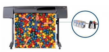 Плотер HP DesignJet 800 з СБПЧ та чорнилом