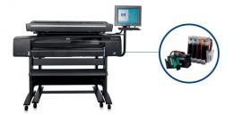 Плотер HP DesignJet 820 з СБПЧ та чорнилом