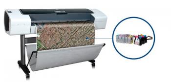Плотер HP DesignJet T1120 з СБПЧ та чорнилом