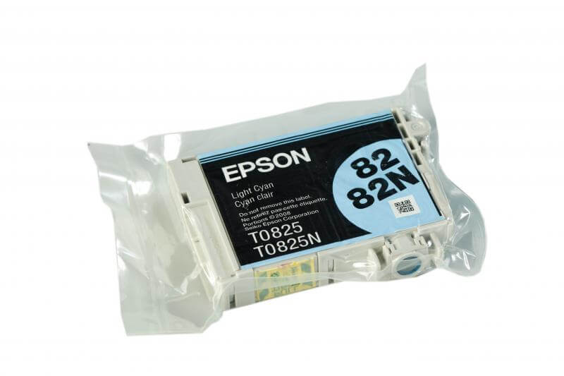 Картридж Epson T0825 Light Cyan (светло-голубой) код C13T08254A10 6 color printer continuous ink supply system for epson tx700w tx710w t59 t50 tx650 more