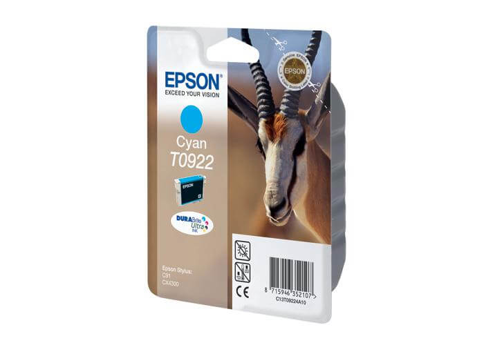 

Картридж Epson T0922 Cyan (голубой) код C13T09224A10
