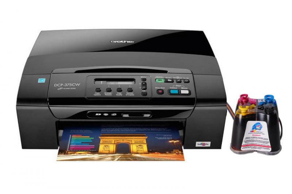 изображение МФУ Brother DCP-375CW с СНПЧ и чернилами - изображение 1