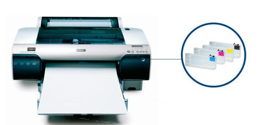 изображение Плоттер Epson Stylus Pro 4450 с ПЗК и чернилами - изображение 1