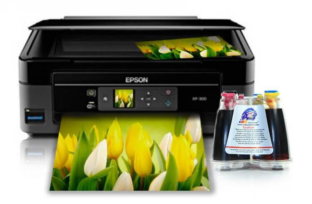 изображение МФУ Epson Expression Home XP-300 с СНПЧ и чернилами - изображение 1