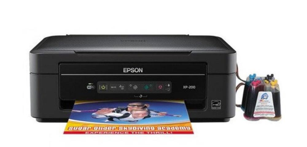 изображение БФП Epson Expression Home XP-200 Refurbished by Epson з СБПЧ та чорнилом - зображення 1