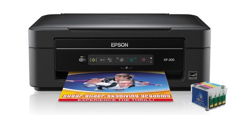изображение МФУ Epson Expression Home XP-200 Refurbished by Epson с ПЗК и чернилами - изображение 1