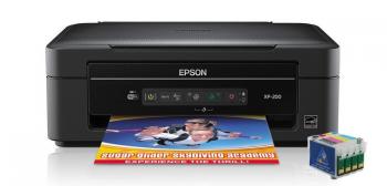МФУ Epson Expression Home XP-200 Refurbished by Epson с ПЗК и чернилами