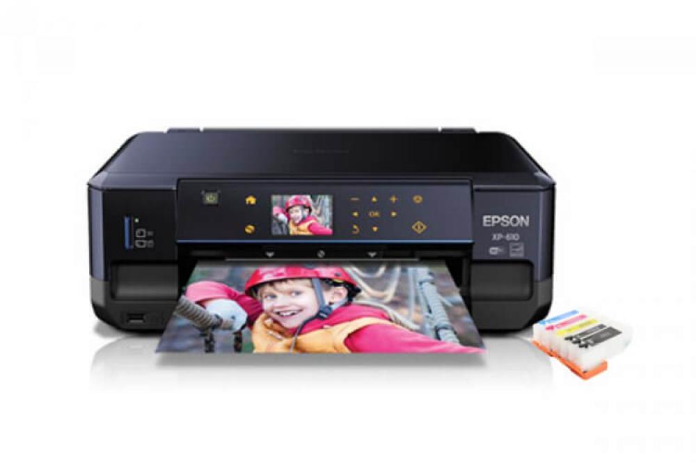 изображение МФУ Epson Expression Premium XP-610 с ПЗК и чернилами - изображение 1