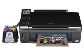 МФУ Epson Stylus SX415 с СНПЧ и чернилами