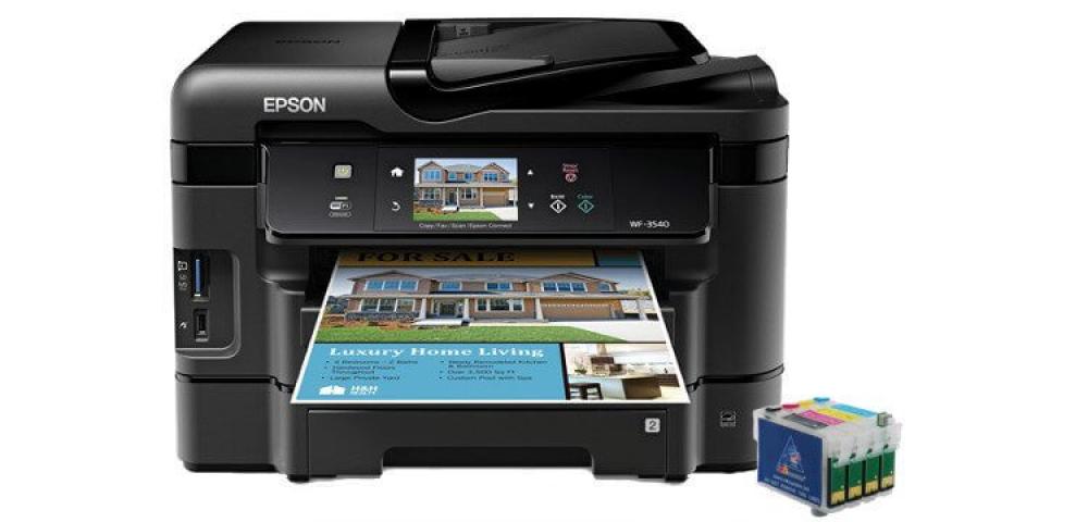 изображение МФУ Epson Workforce WF-3540 с ПЗК и чернилами (Рус) - изображение 1