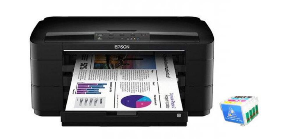 изображение Цветной принтер Epson WorkForce WF-7010 Refurbished by Epson с ПЗК и чернилами - изображение 1