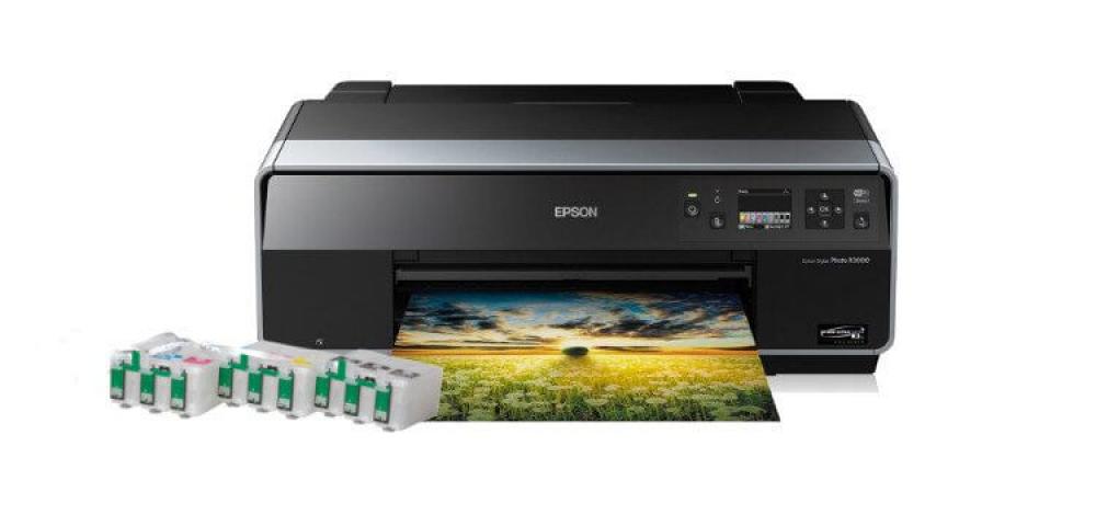изображение Цветной принтер Epson Stylus Photo R3000 с ПЗК и чернилами (Рус) - изображение 1