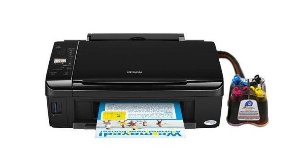 изображение МФУ Epson Stylus NX420 с СНПЧ и чернилами - изображение 1