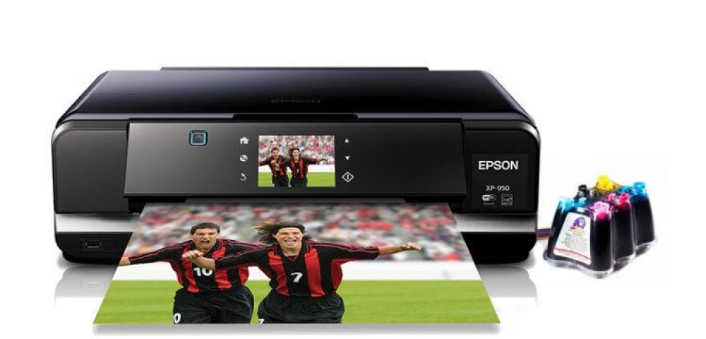 изображение МФУ Epson Expression Photo XP-950 с СНПЧ и чернилами (Уценка) - изображение 1
