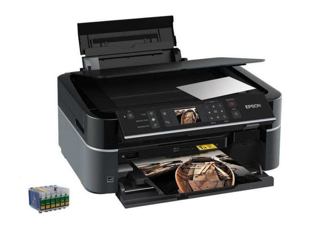 изображение МФУ Epson Stylus Photo PX650 с ПЗК и чернилами