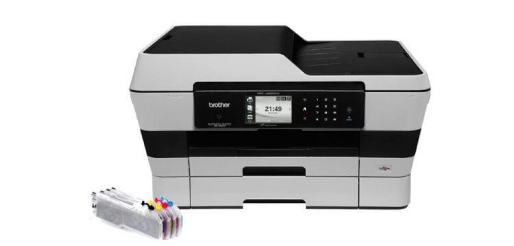 изображение МФУ Brother MFC J6720DW с ПЗК и чернилами - изображение 1