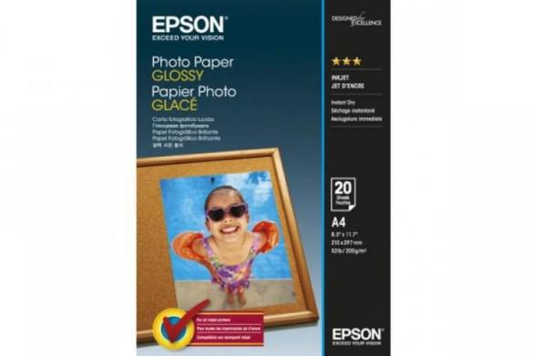 изображение Глянцевий фотопапір Epson Glossy Photo Paper A4, 200g, 20 аркушів