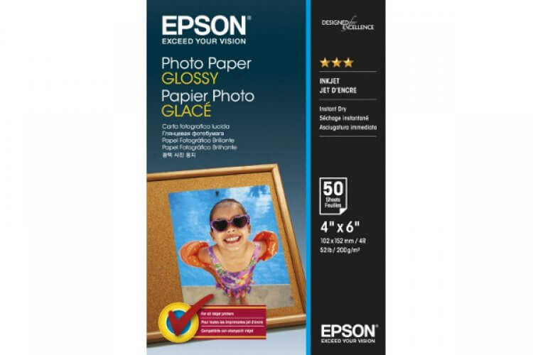 Фотобумага Epson Glossy Photo Paper 10x15cm (50 л, 200г, м2) Фотобумага Epson Glossy Photo Paper 10x15cm (50 л, 200г, м2)